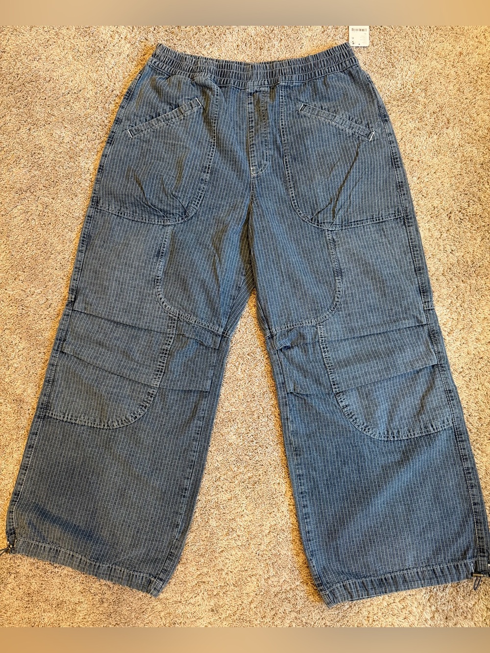 Free People We The Free Atlas Parachute Jeans XL NWT $178 original retail